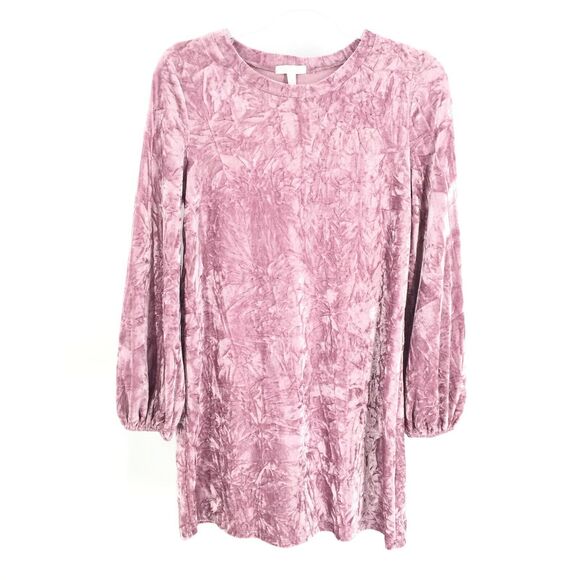 Abound Ballon Sleeve Velour Dress Size Extra Small Womens Light Purple Velvet XS - Picture 1 of 4